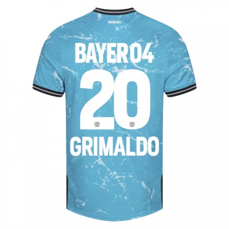 Koszulka Bayer 04 Leverkusen Alejandro Grimaldo 20 Trzeci 2023-24 Koszulki Piłkarskie Krótki Rękaw